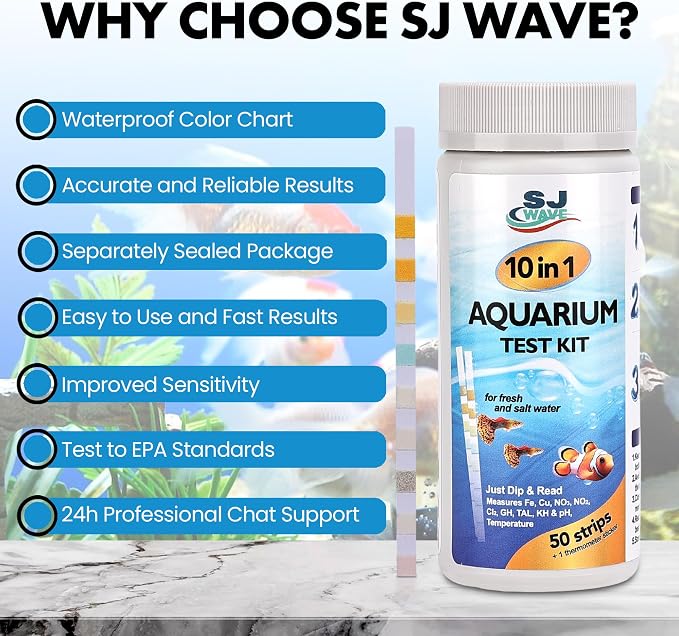 10 in 1 - Aquarium Test Strips | 100 Fast & Accurate Strips | Fish Tank - Image 8