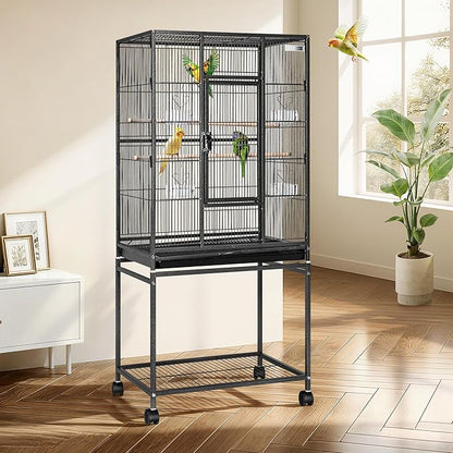 VIVOHOME 54 Inch Wrought Iron Large Bird Flight Cage by VIVOHOME