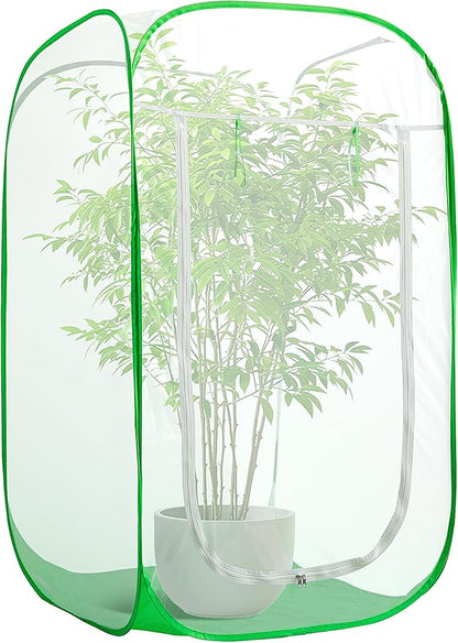 59" x 35" x 35" Pop Up Garden Mesh Plant Cover, Plant Protectors Mesh Plant by PurpleStar