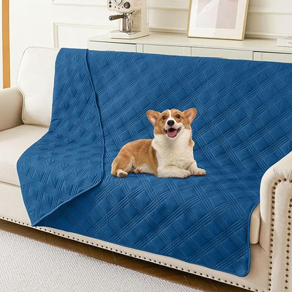 hyha Waterproof Dog Blanket, Reversible Pet Bed Blanket, Soft Sofa Couch Cover by hyha