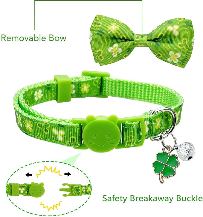2 Pack St. Patrick Day Cat Collar - Image 2