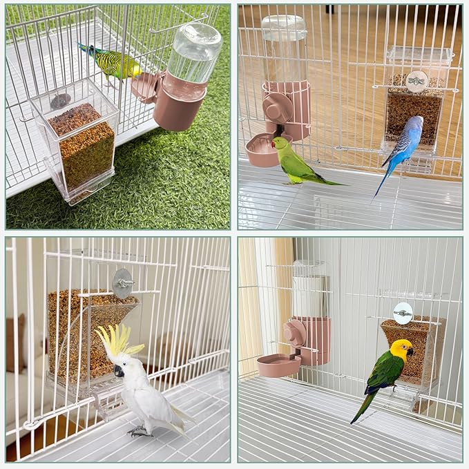 No Mess Bird Feeder Water Dispenser Set, Bird Feeder - Image 4