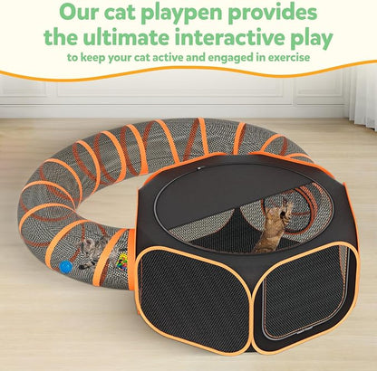 Cat Outdoor Enclosures Tunnel Playpen - Image 4