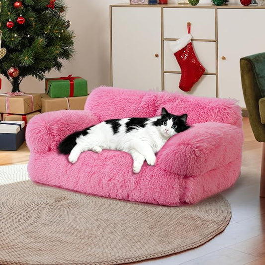 Large Cat Beds for Indoor Cats, Dog Couch Bed, Cute Cat Couch Sofas for Less by FURMORENE
