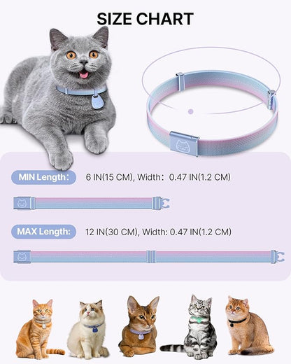 Cat Collar with QR Code Name Tag, Breakaway Kitten Collar - Image 6