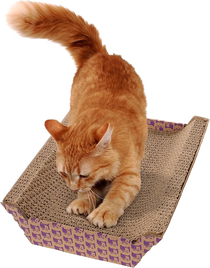 SmartyKat Super Scratcher Chaise Corrugated Cat Scratcher, Catnip Infusion - Image 6