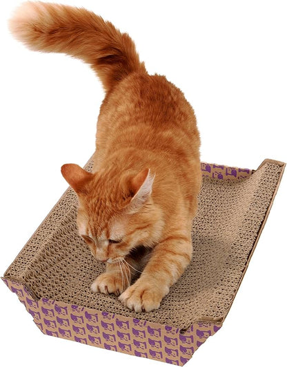SmartyKat Super Scratcher Chaise Corrugated Cat Scratcher, Catnip Infusion - Image 6