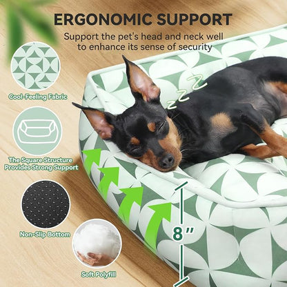 Rectangle Cat Dog Bed for Large Medium Small Pets Indoor Outdoor Machine - Image 3