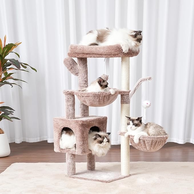 Heybly Cat Tree, 39.4 Inches Tower Condo - Image 2