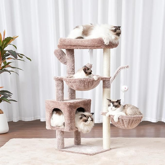 Heybly Cat Tree, 39.4 Inches Tower Condo - Image 2