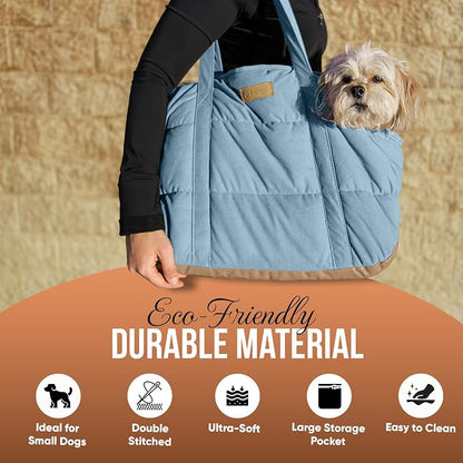 Plush Dog Purse Carrier for Small Dogs, Soft Dog Tote Bag - Image 6