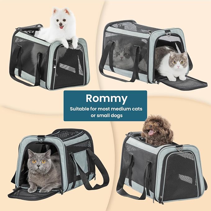 19 x 12 x 12 Large Cat Car Carrier – Roomy Escape-Proof Cat Car Seat - Image 8