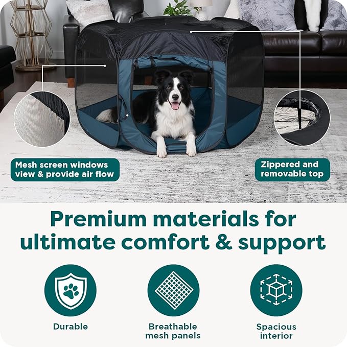 FurHaven Portable Pet Playpen for Dogs & Cats, Large Indoor Kitten Playpen - Image 5