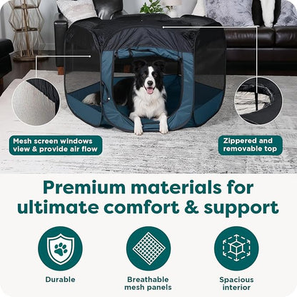 FurHaven Portable Pet Playpen for Dogs & Cats, Large Indoor Kitten Playpen - Image 5