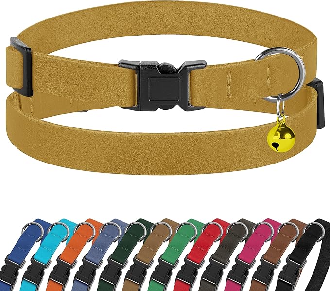 Breakaway Cat Collar Leather by BUDKAS