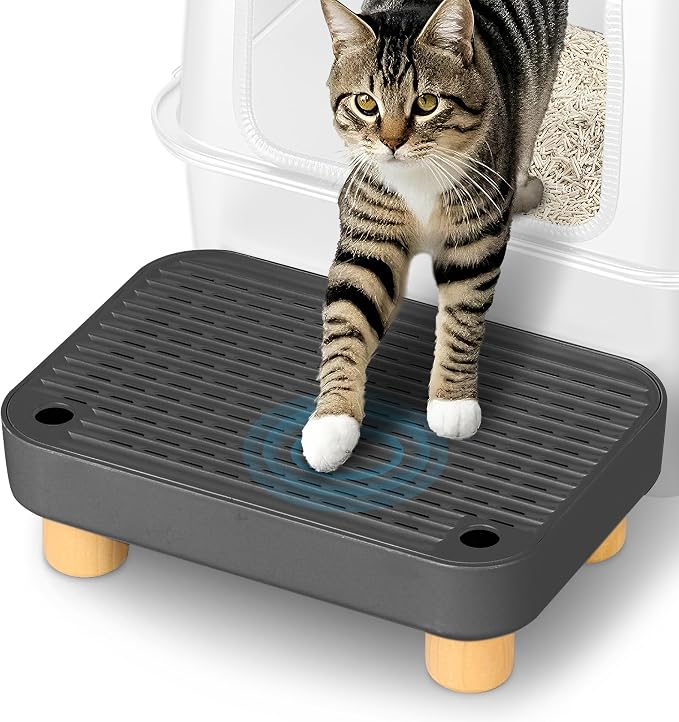Litter Box Step, Litter Box Ramp/Catcher by Aothey