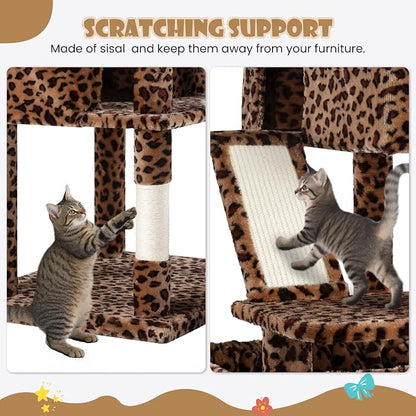 SHA CERLIN 81in Multi-Level Tall Cat Tree Tower - Image 7