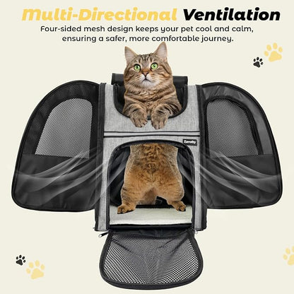 Zavothy Cat Backpack Carrier, Expandable Airline Approved Pet Backpack - Image 5