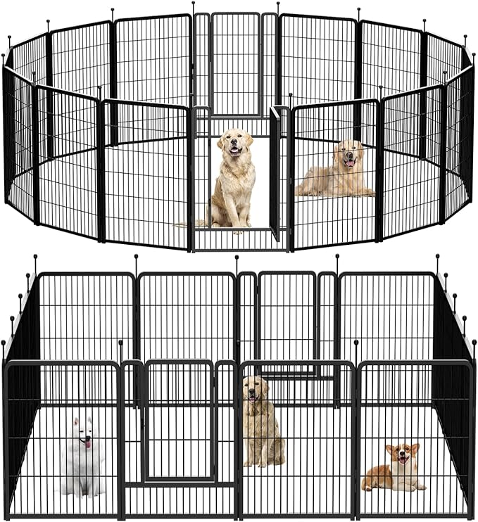 Dog Playpen, Portable Outdoor Dog Fence, Dog Playpen by XDPET