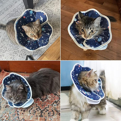 Soft Cat Cone, Adjustable Recovery Collar After Surgery to Prevent Licking Wound - Image 4