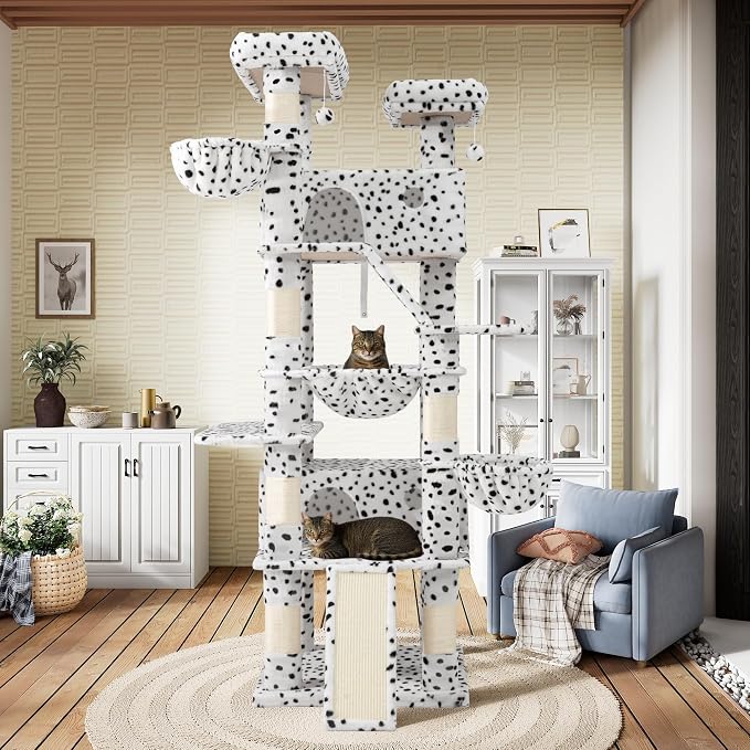 SHA CERLIN 81in Multi-Level Tall Cat Tree Tower - Image 3