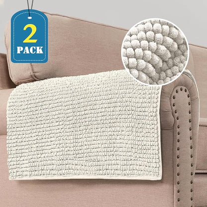 H.VERSAILTEX Plush Chenille Couch Armrest Cover 2 Packs Thick and Soft Sofa - Image 9