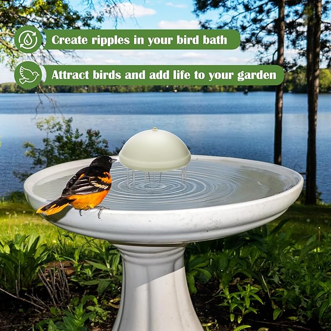 Buzzlett Bird Bath Water Circulator, Water Agitator - Image 2