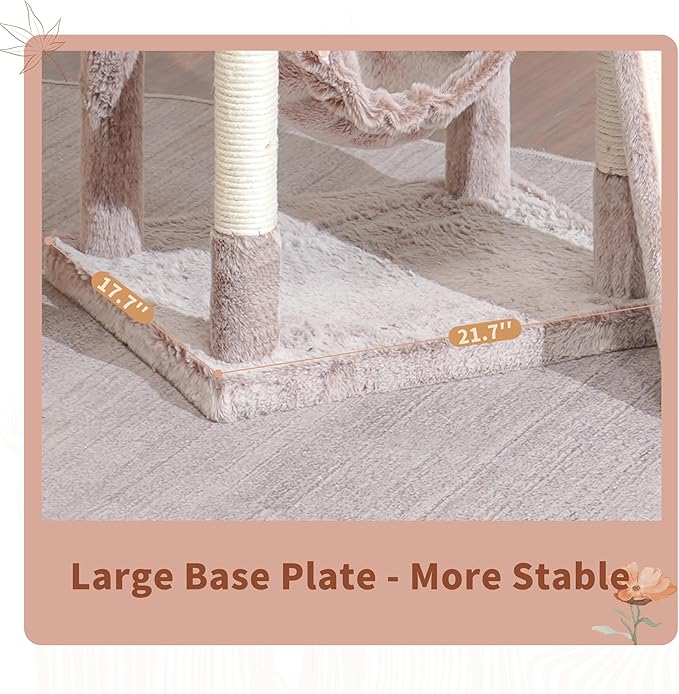 Cat Tree for Indoor Cats, Sturdy Cat Tree House - Image 3