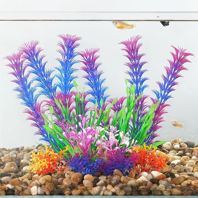 AQUANEAT Artificial Fish Tank Plants, Aquarium Decorations - Image 5