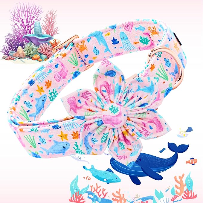 Lionheart glory Dog Collar Flower Collar Pink Dog Collars - Image 3