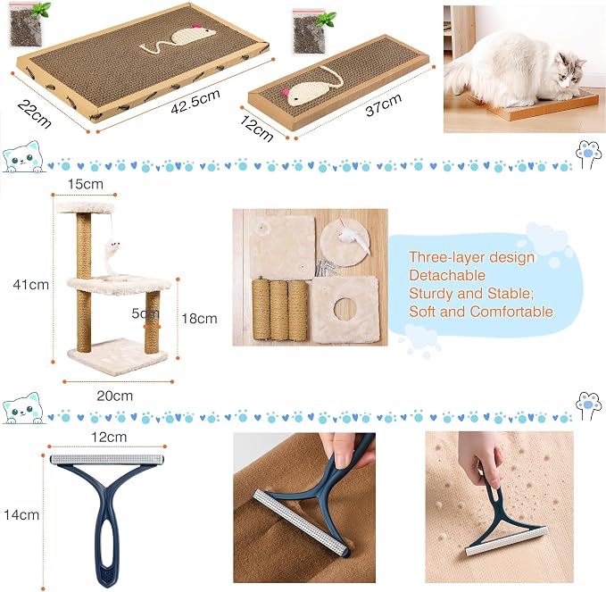Kitten Starter Supplies Starter Kit, Including Bed, Litter Mat, Bowls and More - Image 6