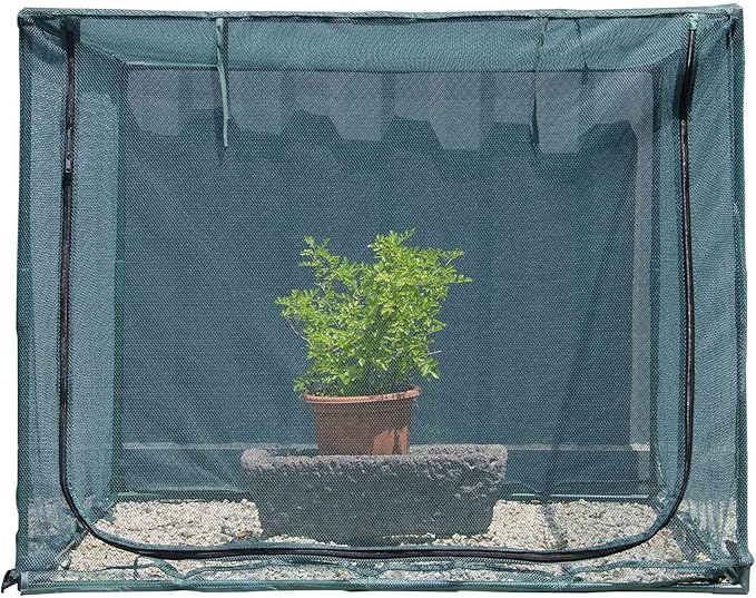 Square 4'x4' Netting Cover 3.3FT Tall Crop Cage Pest Guard Cover by porayhut