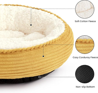 Love's cabin Round Donut Cat and Dog Cushion Bed, 20in Pet Bed - Image 2