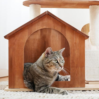Kitty City Wooden Cat Tower - Image 6