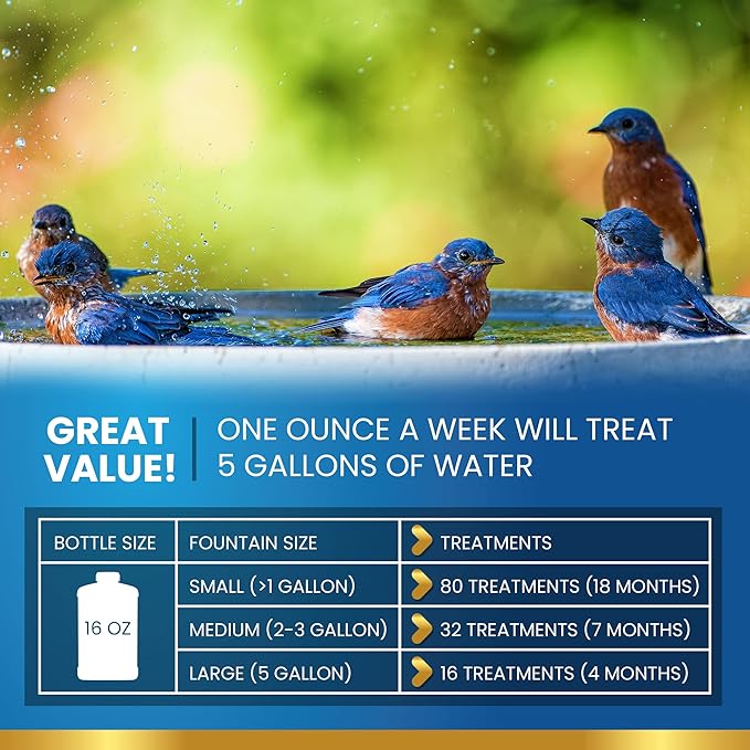 Bird Bath Cleaner for Outdoor Fountains and Bowls, Safely Cleans Metal - Image 5