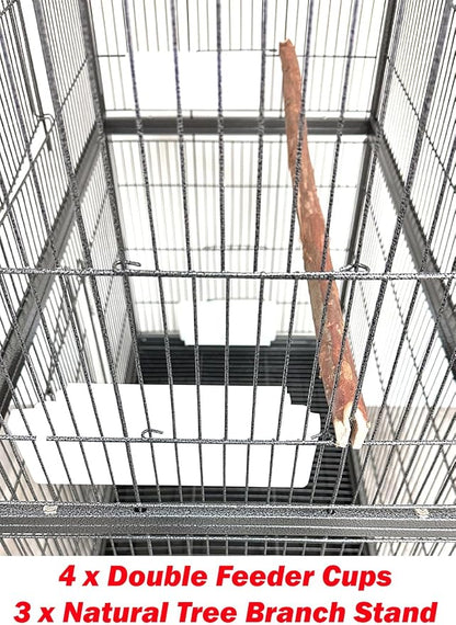 Extra Large Wrought Iron Breeding Flights Canary Parakeet Cockatiel Lovebird - Image 9