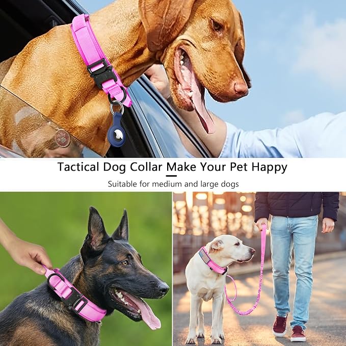 DAGANXI Tactical Dog Collar, Adjustable Military Training Nylon Dog Collar - Image 4