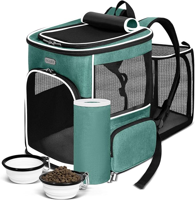 BAGLHER Expandable Cat Carrier Backpacks, Retractable Pet Carrier Backpack by BAGLHER