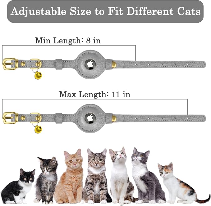 OOPSDOGGY Leather AirTag Cat Collar - Image 4