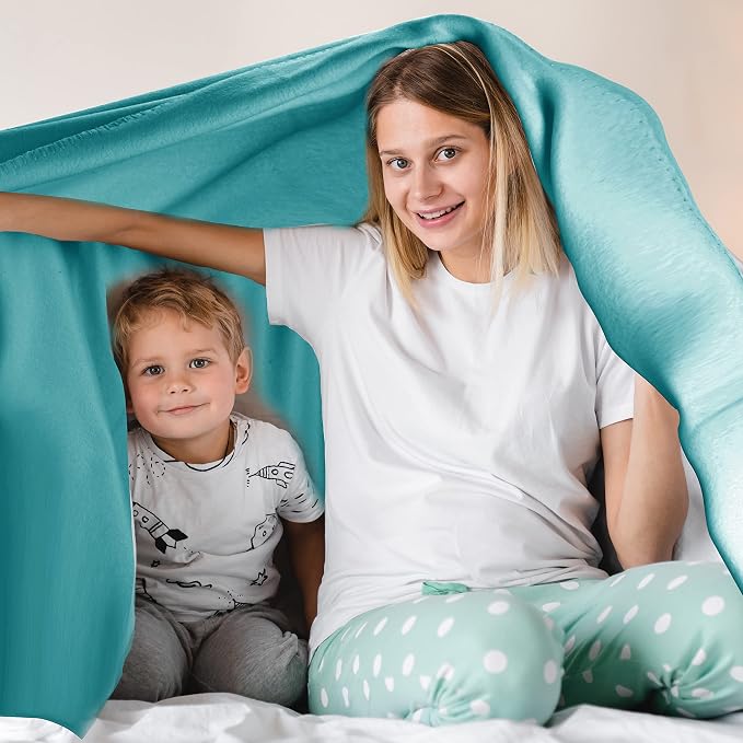 Fleece Throw Blanket Bulk Fleece Blankets Solid Lightweight Warm Soft Cozy - Image 5