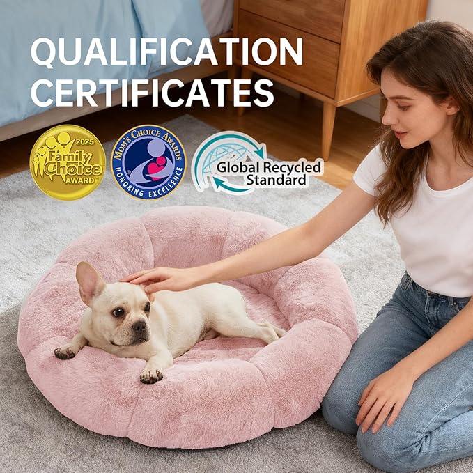 OhGeni 31 inches Calming Donut Orthopedic Dog & Cat Bed - Image 5
