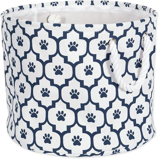 Bone Dry Pet Storage Collection Lattice Paw Print, Small Round by BoneDry
