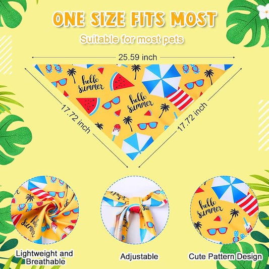 Reginary 120 Packs Dog Bandanas Bulk Dog Scarf Adjustable Holiday Pet Scarf - Image 2
