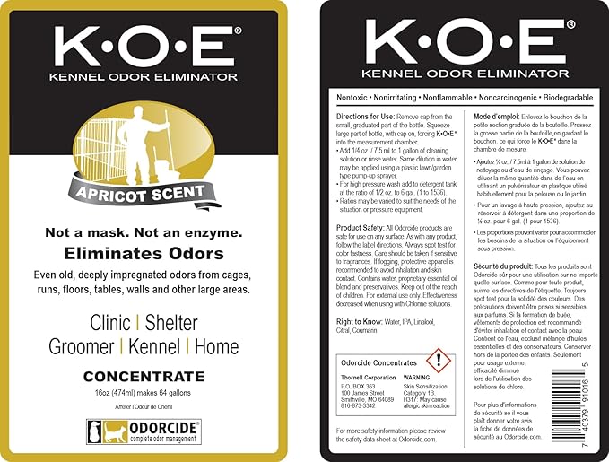 Odorcide K.O.E. Apricot Odor Eliminator 16 oz - Image 6