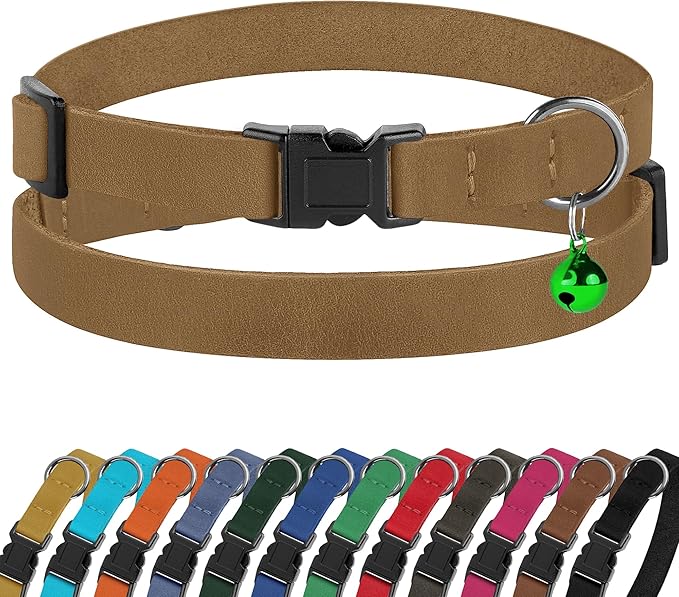 Breakaway Cat Collar Leather by BUDKAS