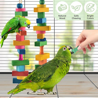 Bird Toys for Parrot, Birds Cage Chewing Playing Training Toy for Cockatoos - Image 7