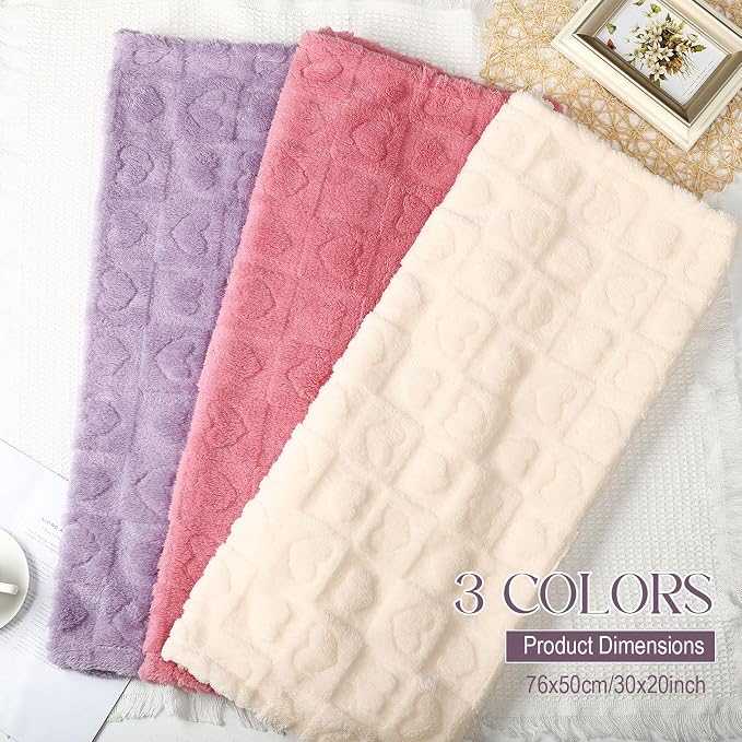 Tegeme 3 Pcs Small Dog Blanket 280 GSM Washable Pet Bed Cover Soft Fluffy Puppy - Image 4