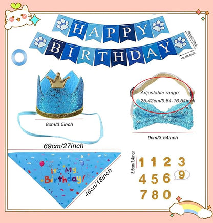 Happy Birthday Dog Party Supplies Kit - Image 2