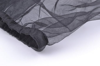Bird Cage Seed Catcher Seeds Guard Parrot Nylon Mesh Net Cover Stretchy Shell - Image 2