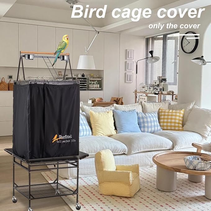 Bird Cage Cover Good Night Birdcage Cover Black-Out Birdcage Cover Durable - Image 6